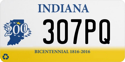 IN license plate 307PQ