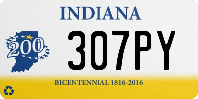 IN license plate 307PY