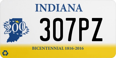 IN license plate 307PZ