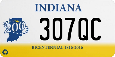 IN license plate 307QC