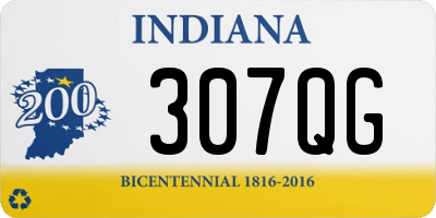 IN license plate 307QG