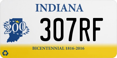 IN license plate 307RF