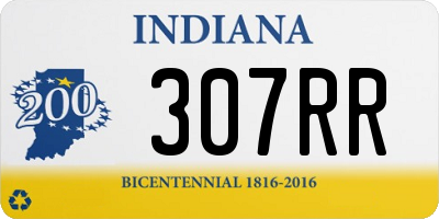 IN license plate 307RR