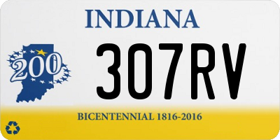 IN license plate 307RV