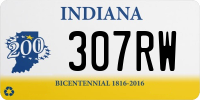 IN license plate 307RW