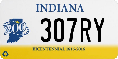 IN license plate 307RY