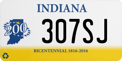 IN license plate 307SJ