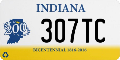 IN license plate 307TC