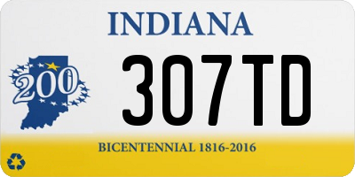 IN license plate 307TD