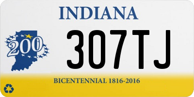 IN license plate 307TJ