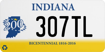 IN license plate 307TL