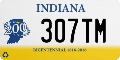 IN license plate 307TM