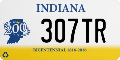 IN license plate 307TR