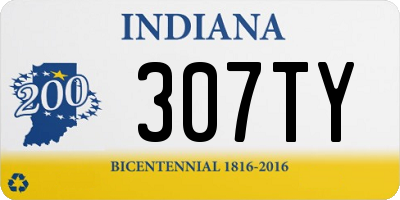 IN license plate 307TY