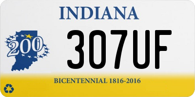 IN license plate 307UF