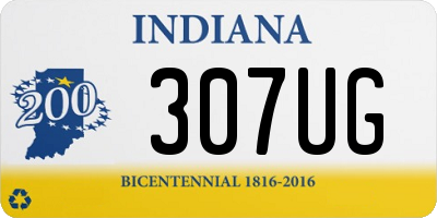 IN license plate 307UG