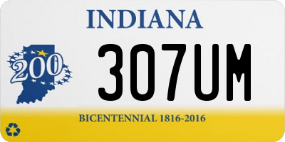 IN license plate 307UM