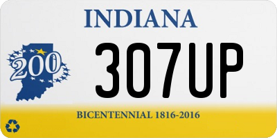 IN license plate 307UP