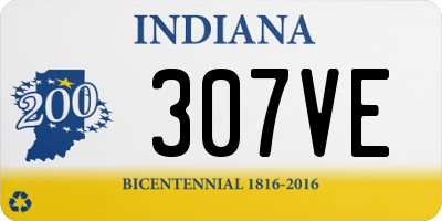 IN license plate 307VE