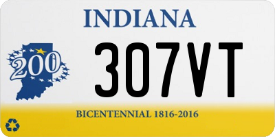 IN license plate 307VT