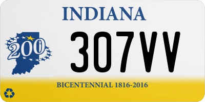 IN license plate 307VV