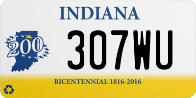 IN license plate 307WU