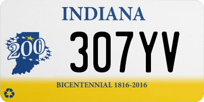 IN license plate 307YV