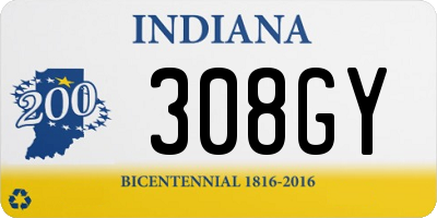 IN license plate 308GY