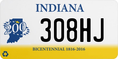 IN license plate 308HJ