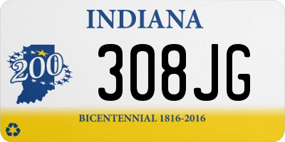 IN license plate 308JG