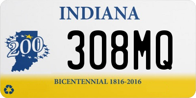 IN license plate 308MQ