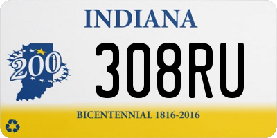 IN license plate 308RU