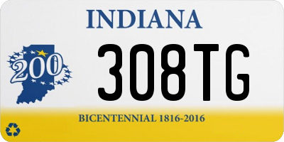 IN license plate 308TG