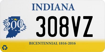 IN license plate 308VZ