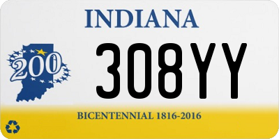 IN license plate 308YY