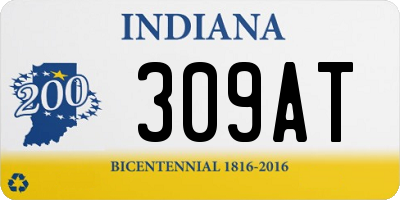 IN license plate 309AT