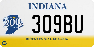 IN license plate 309BU