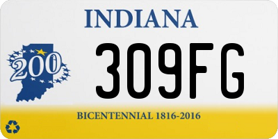 IN license plate 309FG