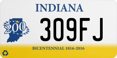 IN license plate 309FJ