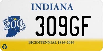 IN license plate 309GF