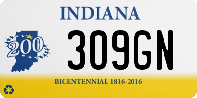 IN license plate 309GN