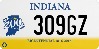 IN license plate 309GZ