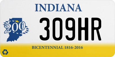 IN license plate 309HR