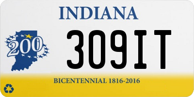 IN license plate 309IT