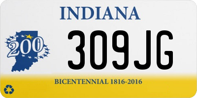 IN license plate 309JG