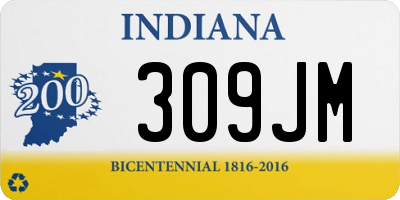 IN license plate 309JM