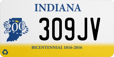 IN license plate 309JV