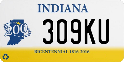 IN license plate 309KU