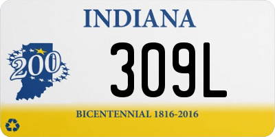 IN license plate 309L