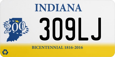 IN license plate 309LJ